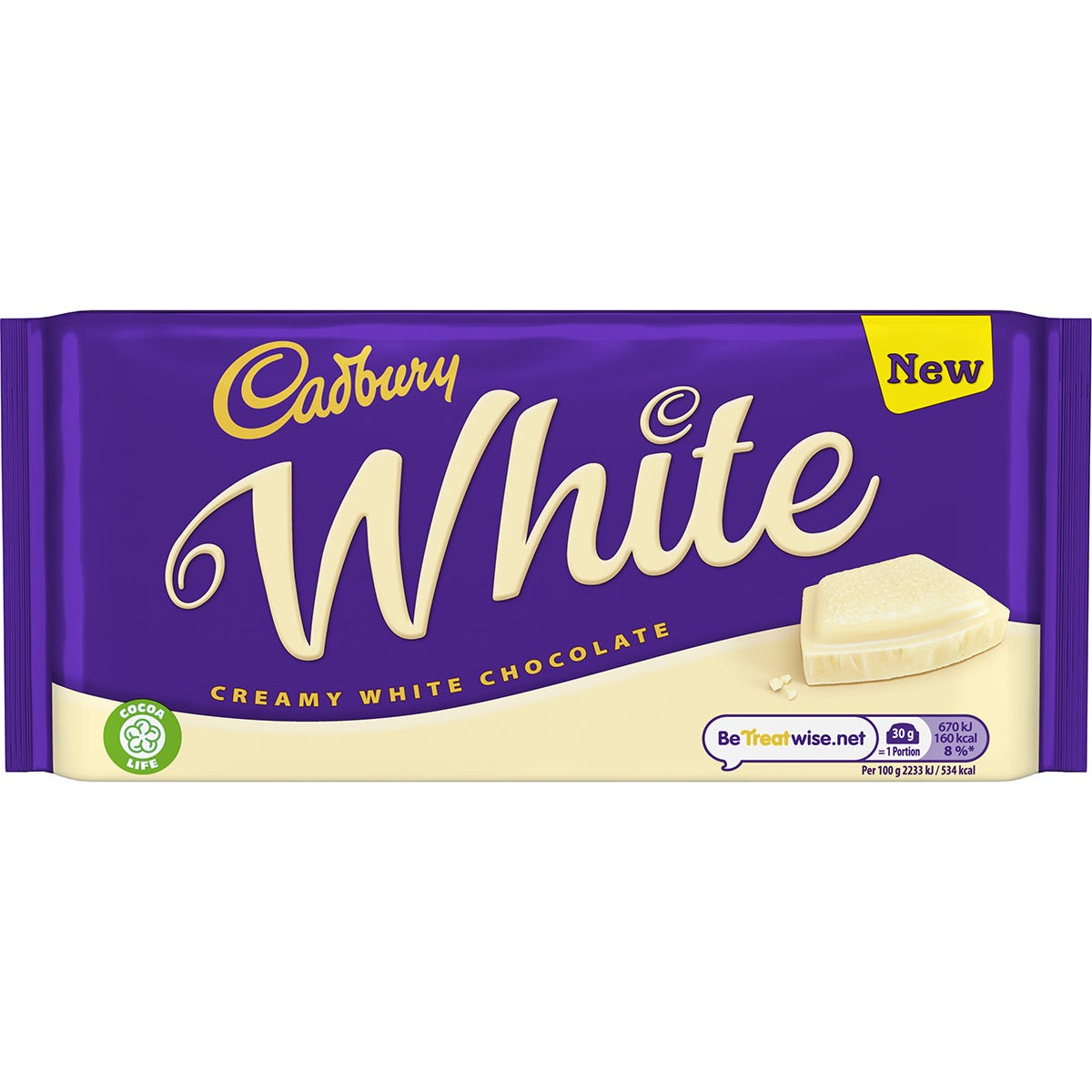 Cadbury White Chocolate Bar 180g - Chocolate Gifts Heaven
