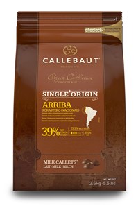 Callebaut Origin, Arriba 39% milk chocolate chips - Chocolate Gifts Heaven