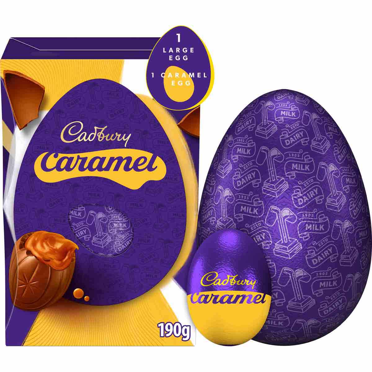 Cadbury Caramel Milk Chocolate Easter Egg L 190g