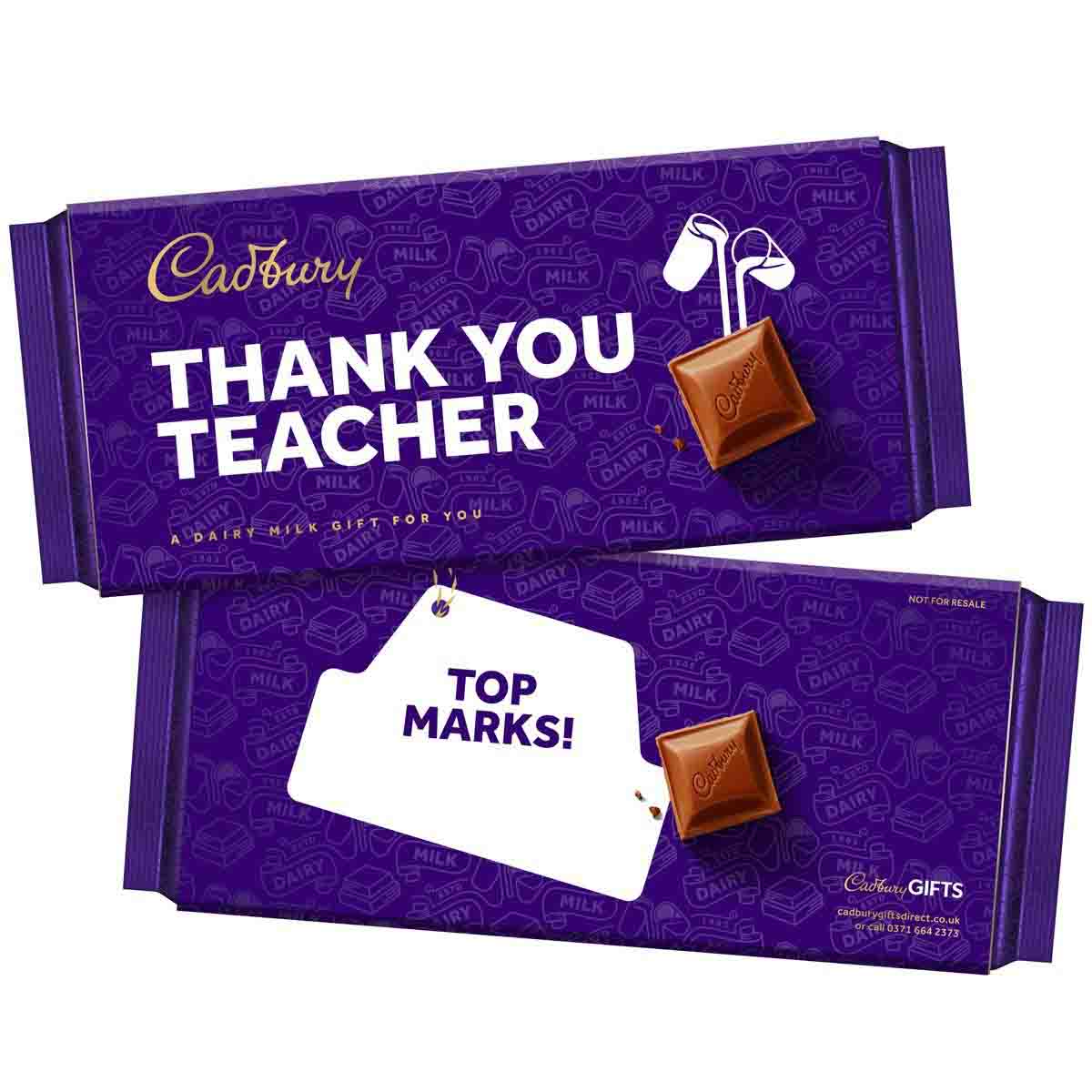 Thank You Teacher Dairy Milk Bar - Chocolate Gifts Heaven