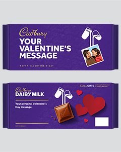 Dairy Milk 360g with Valentine's Day sleeve X Large - Chocolate Gifts Heaven