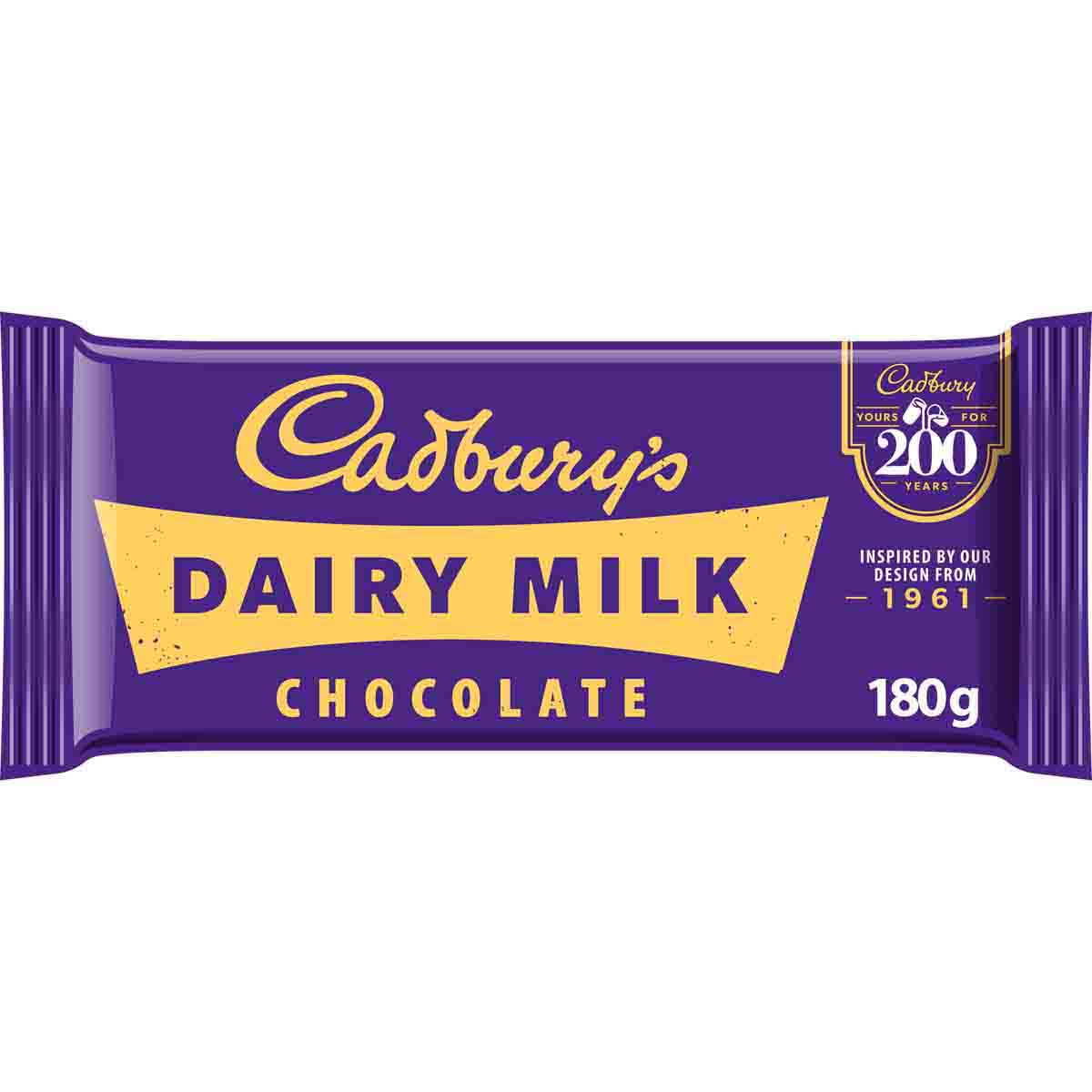 1961 Cadbury Dairy Milk Chocolate Limited Edition 200 Year Bar - Chocolate Gifts Heaven