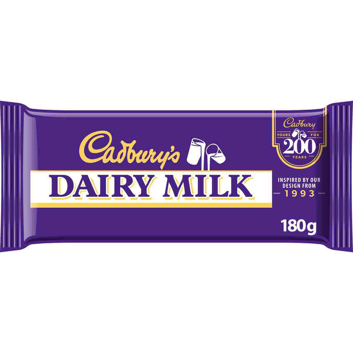 1993 Cadbury Dairy Milk Chocolate Limited Edition 200 Year Bar - Chocolate Gifts Heaven