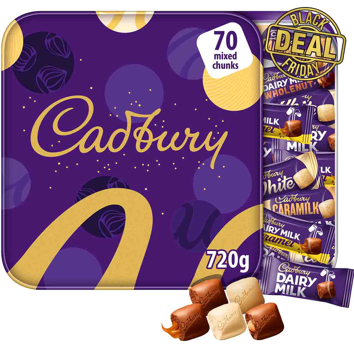 Seconds Cadbury Dairy Milk Chunk Collection Tin 720g - Chocolate Gifts Heaven