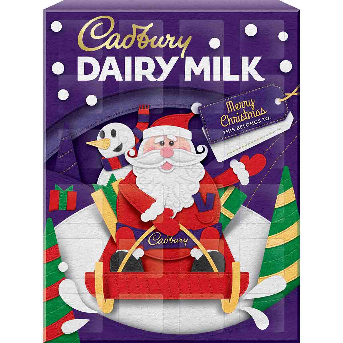 Dairy Milk Chocolate Advent Calendar 90g - Chocolate Gifts Heaven