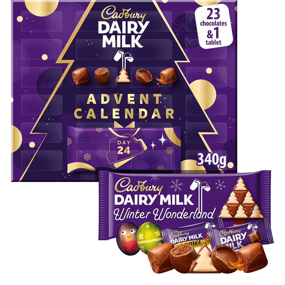 Cadbury Dairy Milk Adult Advent Calendar 340g - Chocolate Gifts Heaven
