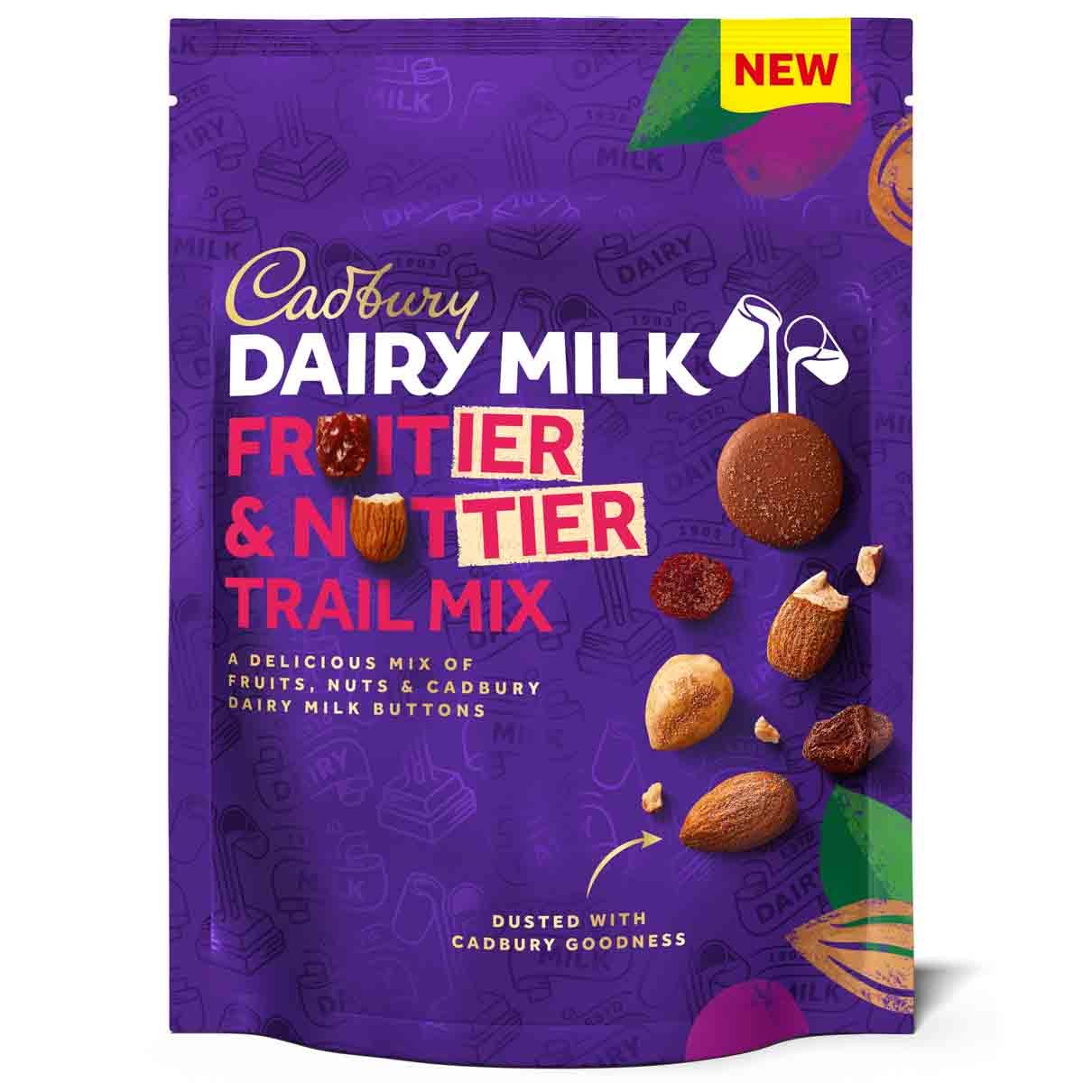 Cadbury Fruitier & Nuttier Chocolate Trail Mix 100g (Box of 10) - Chocolate Gifts Heaven