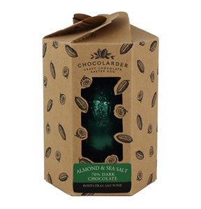 Chocolarder, Almond & Sea Salt, 70% Dark Chocolate Easter Egg