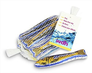 Branded net of chocolate sardines