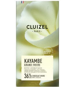 Kayambe, Grand Ivoire, white chocolate bar - Chocolate Gifts Heaven