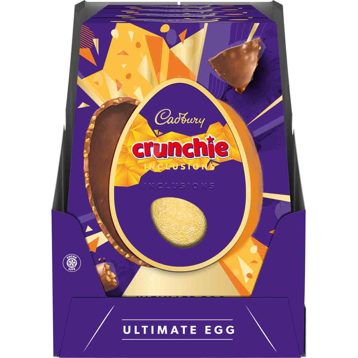 Cadbury Ultimate Crunchie Inclusion Egg 396g (Box of 4) - Chocolate Gifts Heaven