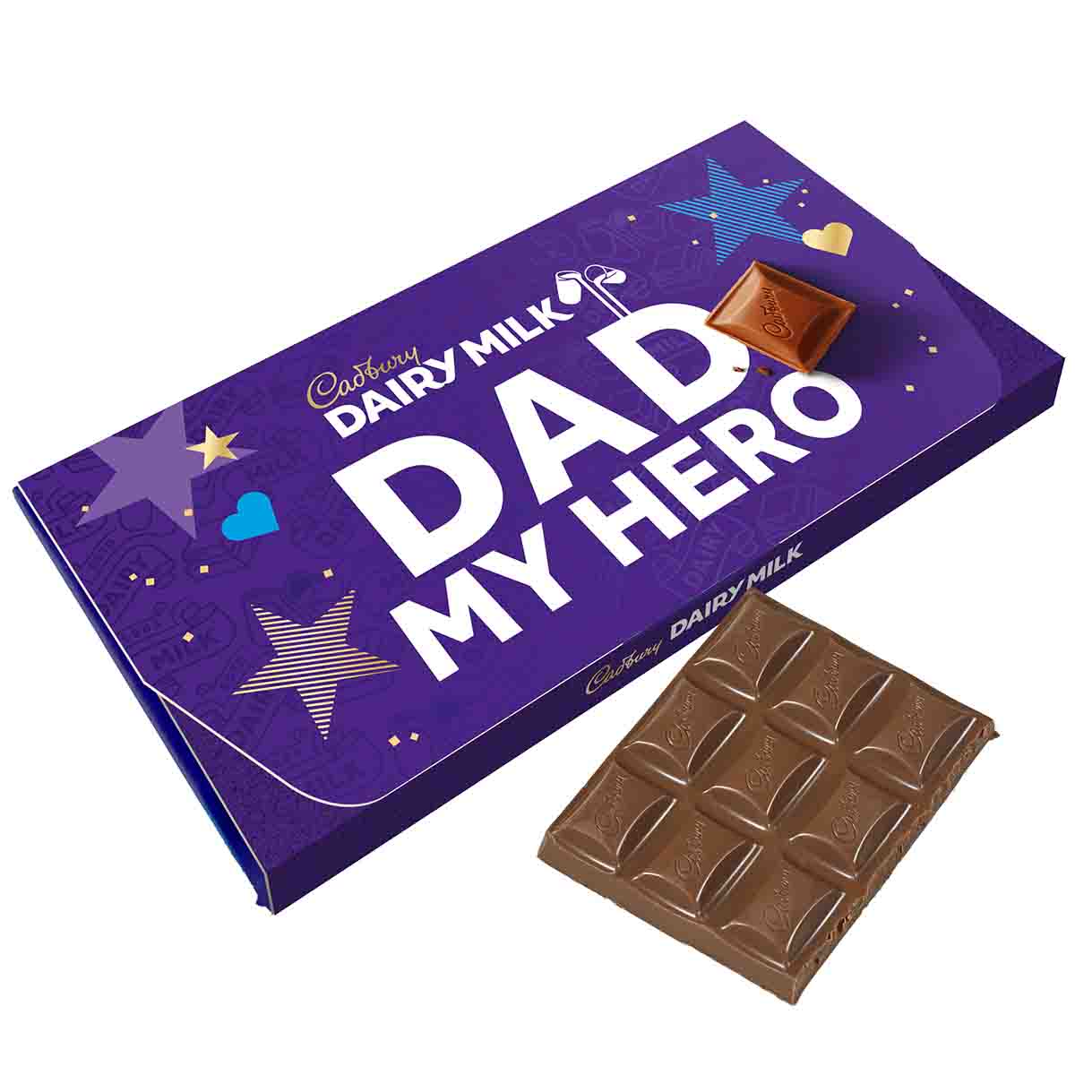 Cadbury Dairy Milk Dad My Hero Star Chocolate Bar with Envelope 95g