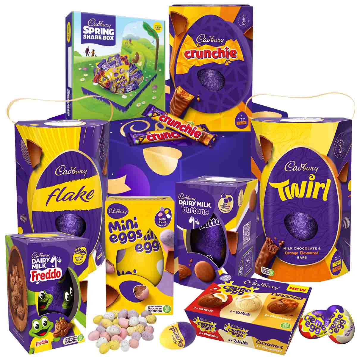 Cadbury Gifts Deluxe Easter Chocolate Hamper - Chocolate Gifts Heaven