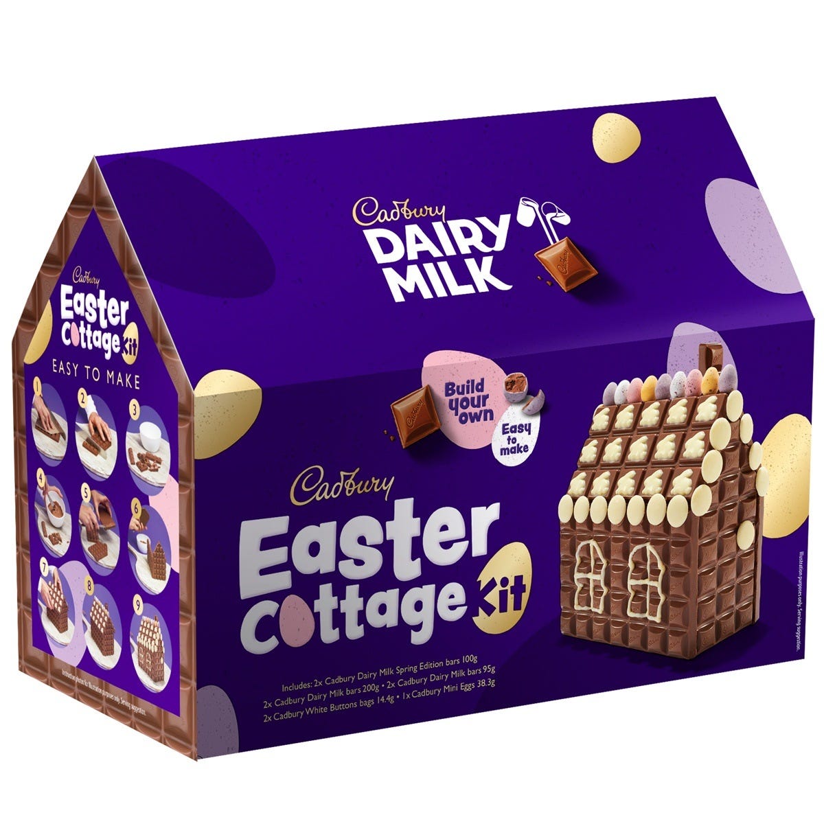 Cadbury Dairy Milk Easter Cottage Kit - Chocolate Gifts Heaven
