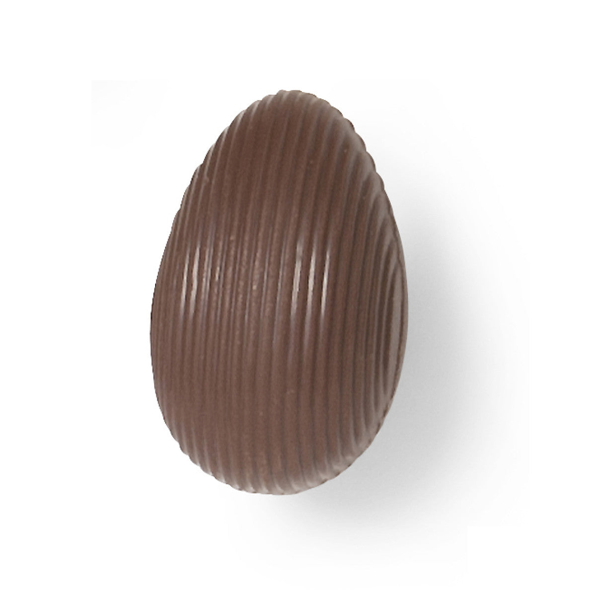 Easter chocolate, 1 milk chocolate filled egg. High-end gourmet chocolate.
