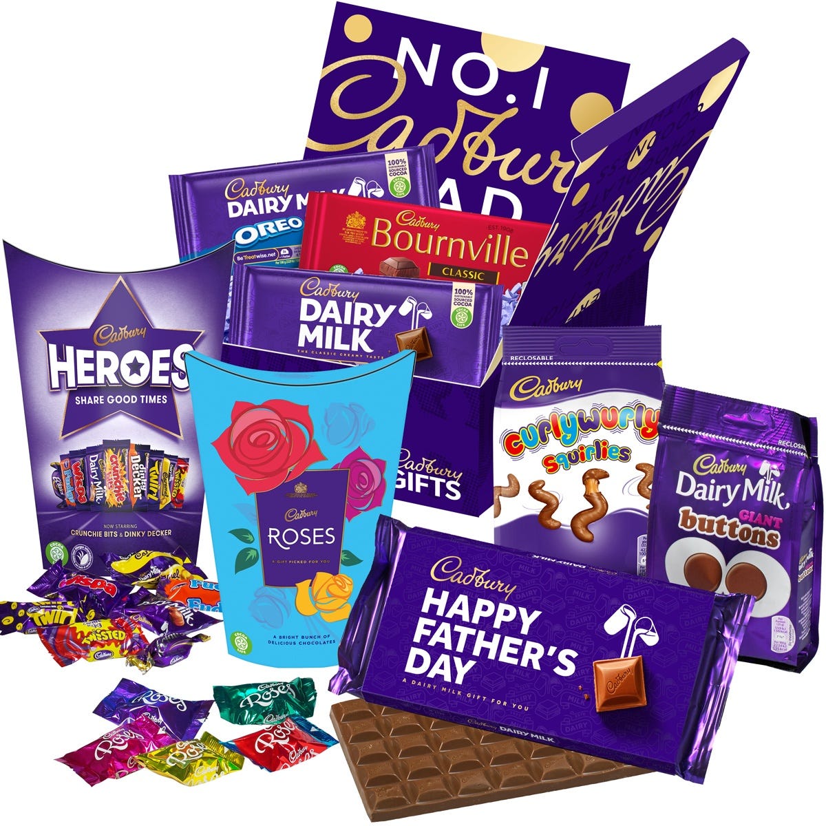 Cadbury Father's Day Chocolate Gift - Chocolate Gifts Heaven