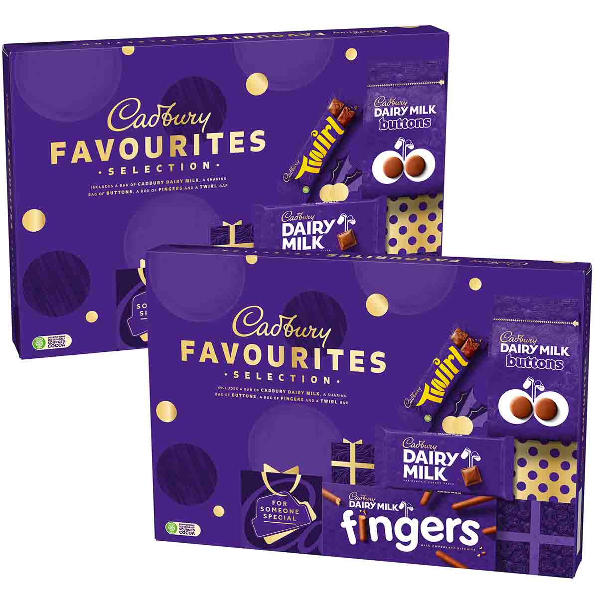 Cadbury Dairy Milk Favourites Chocolate Selection Box 351g (Bundle of...