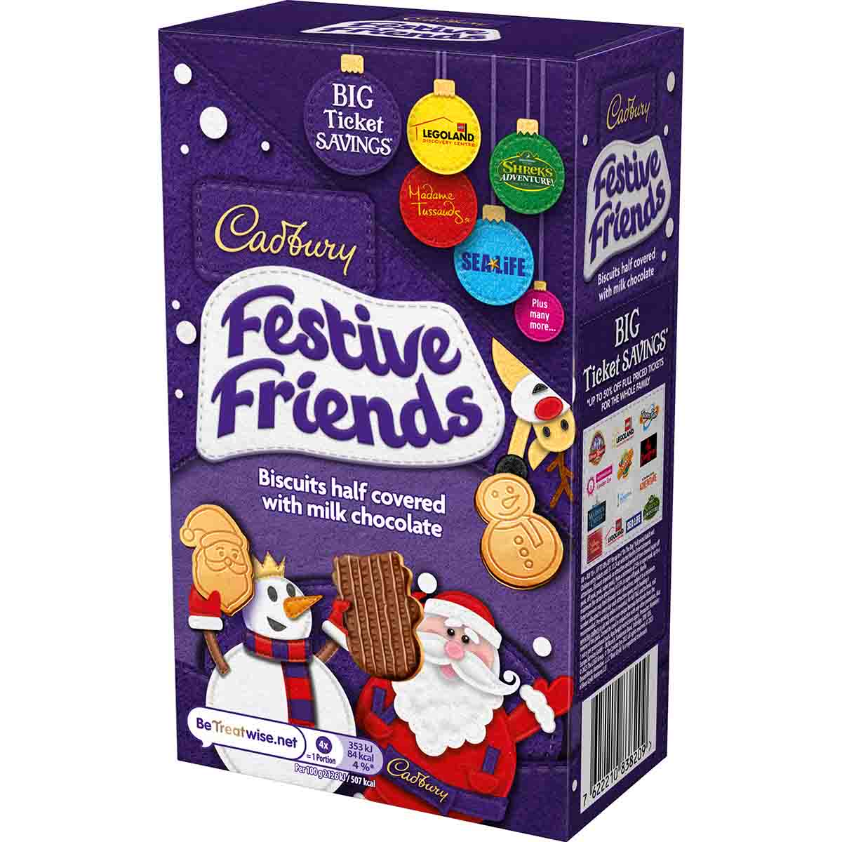 Cadbury Festive Friends Biscuits 150g - Chocolate Gifts Heaven
