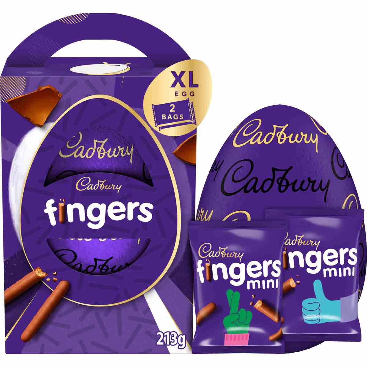 Cadbury Dairy Milk Fingers XL Easter Egg 213g
