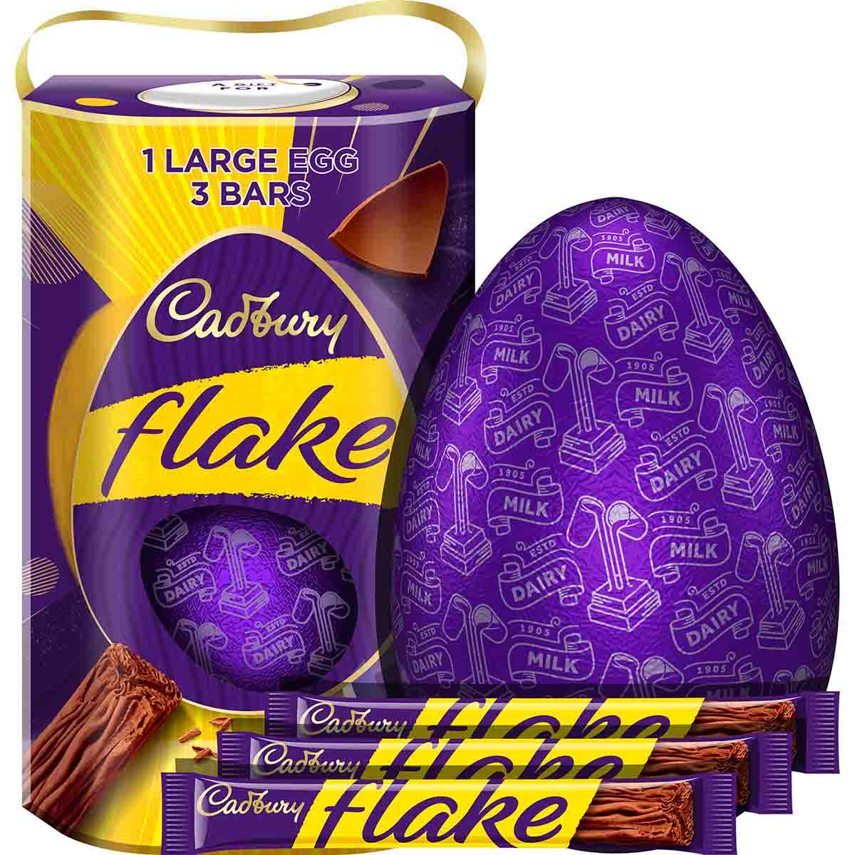 Cadbury Flake Easter Egg 231.8g (Box of 4) - Chocolate Gifts Heaven