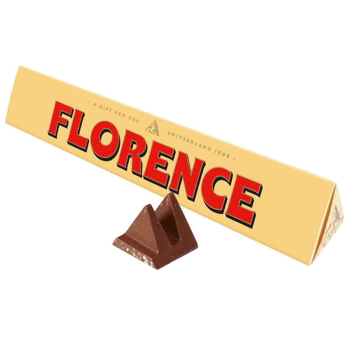 Toblerone Florence Chocolate Bar with Sleeve - Chocolate Gifts Heaven