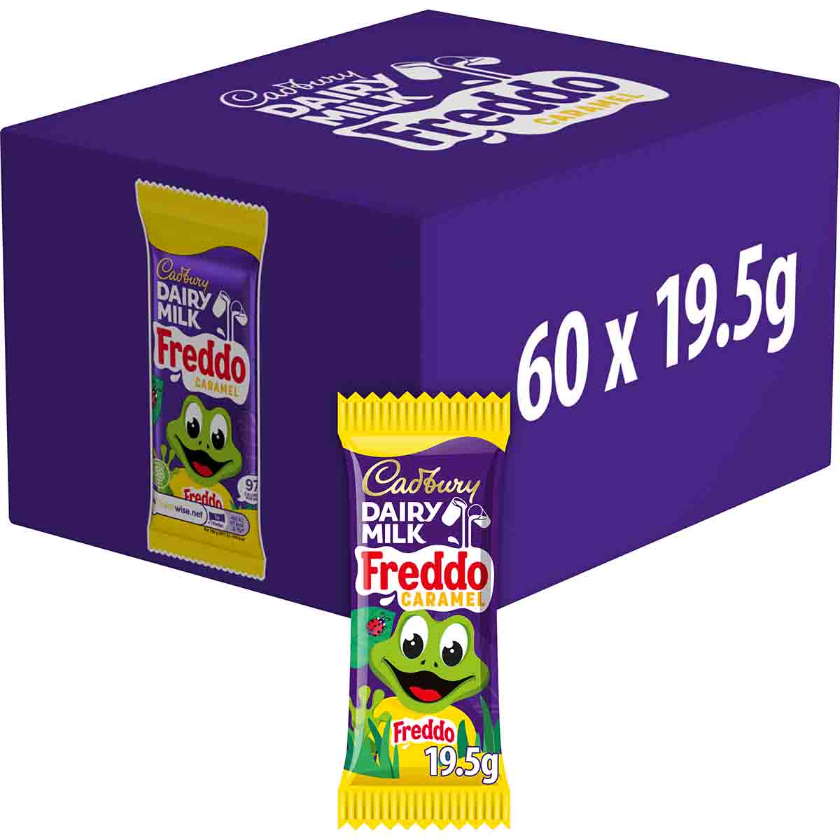 Cadbury Freddo Caramel Chocolate Bar 19.5g (Box of 60)