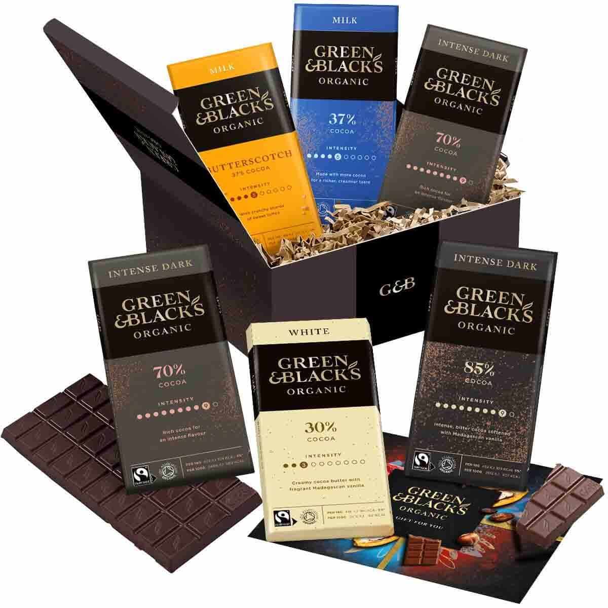 Green & Black's Organic Chocolate Lovers Gift - Med - Chocolate Gifts Heaven