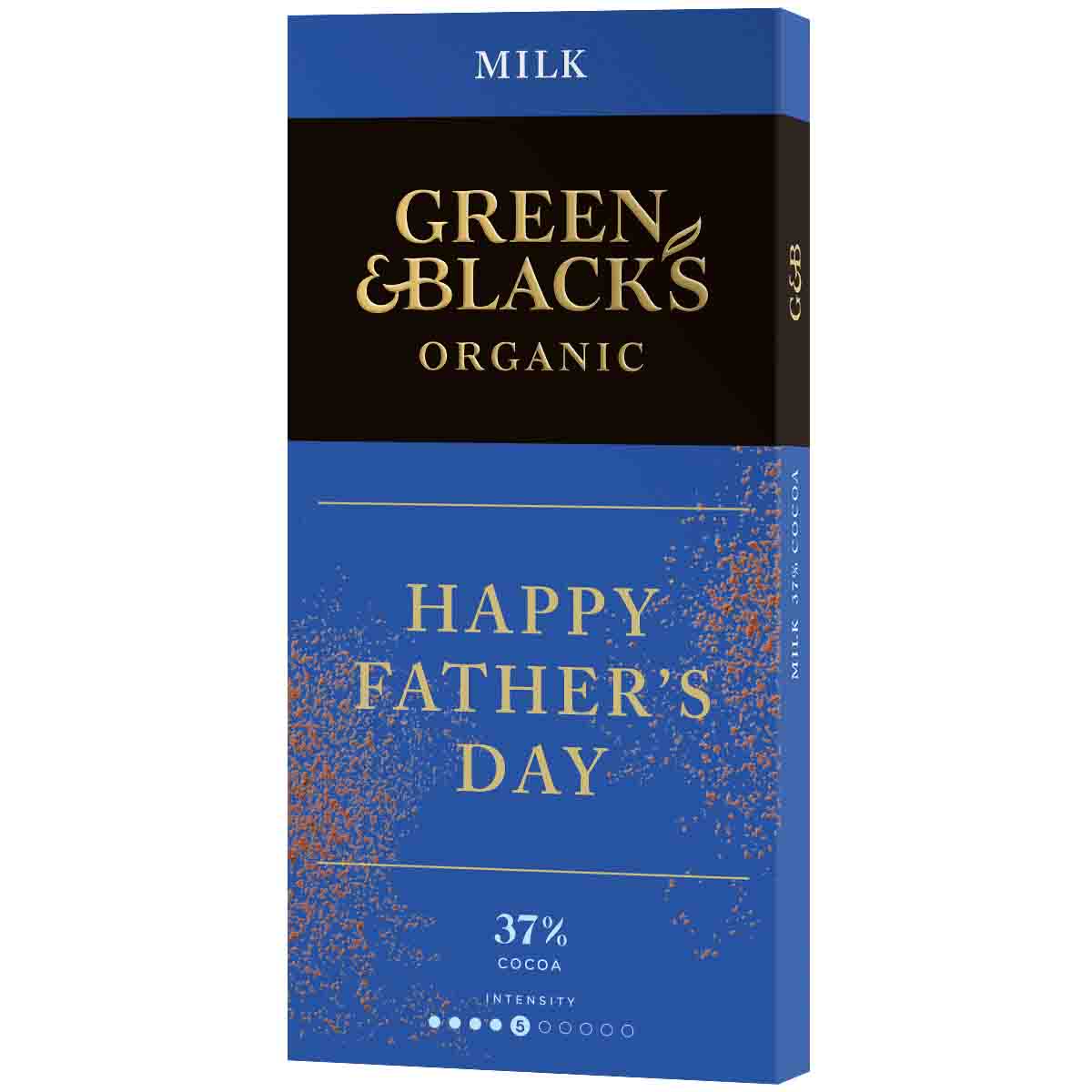 Green & Black's Father's Day Milk Chocolate 90g Bar - Chocolate Gifts Heaven