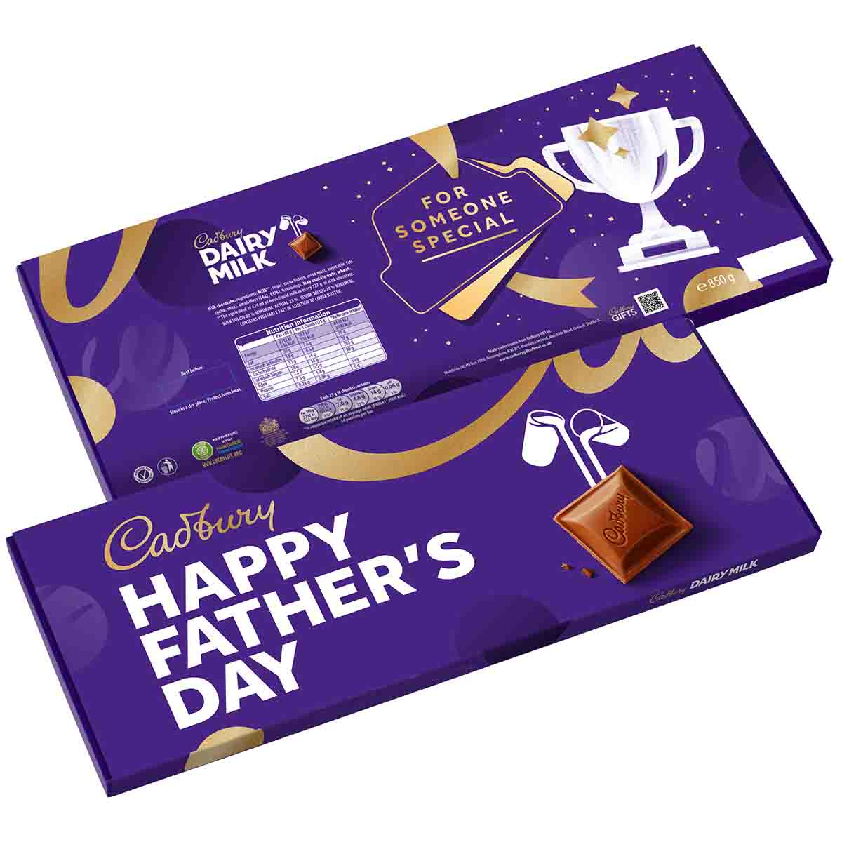 Cadbury Dairy Milk Happy Father's Day XL Chocolate Bar 850g