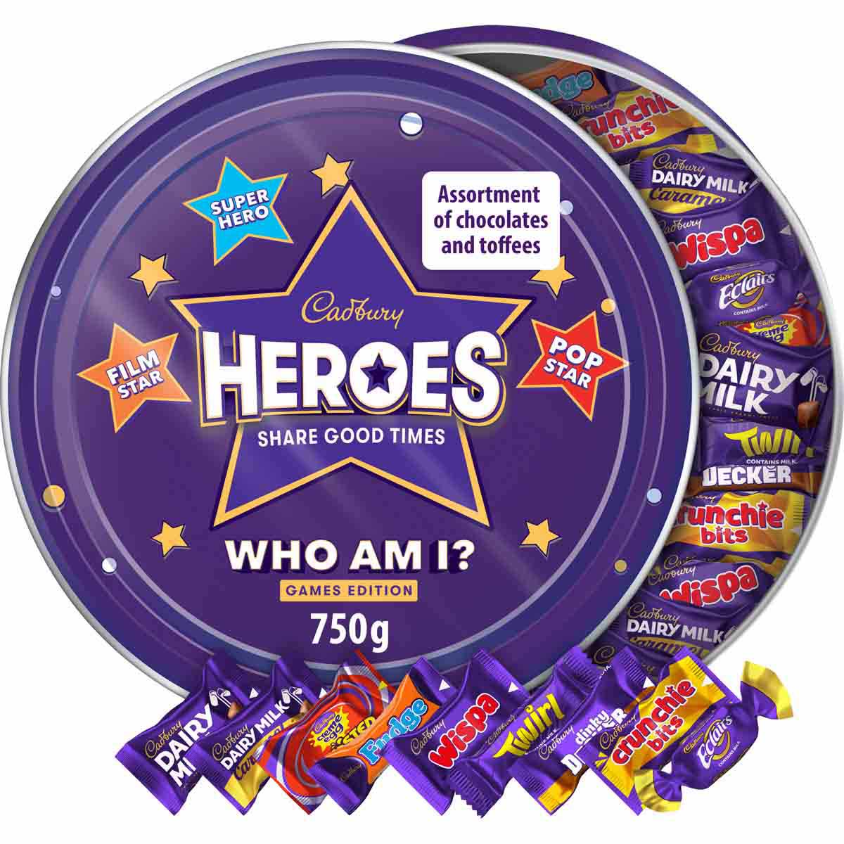 Cadbury Heroes Limited Game Edition Tin 750g - Chocolate Gifts Heaven