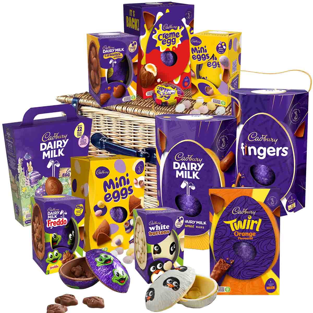 Cadbury Chocolate Easter Egg Basket Collection - Chocolate Gifts Heaven