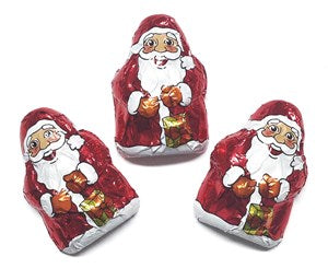 Milk chocolate mini Santas - Bulk box of 200
