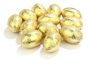 Gold mini Easter eggs - Bag of 50 (approx.)