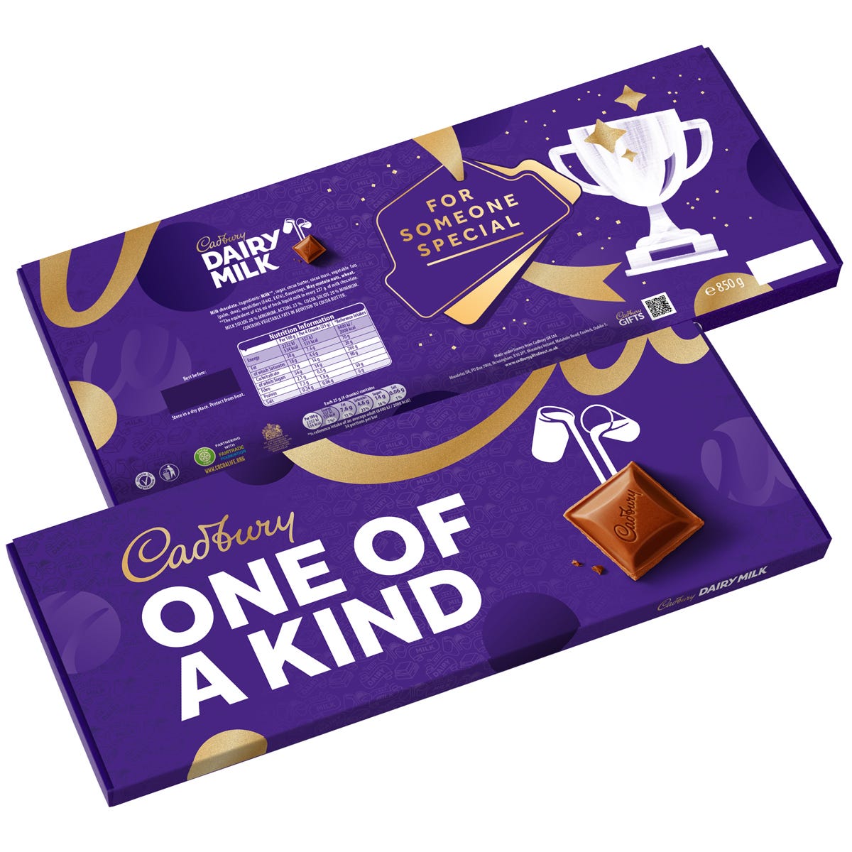 Cadbury Dairy Milk One of a KInd Gift Bar 850g - Chocolate Gifts Heaven