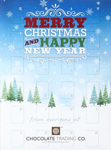 Branded chocolate advent calendar (75g)