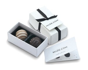 Branded 2 Chocolate Box Ribbon & Gift tag