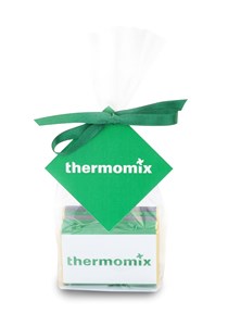 Branded gift bag of chocolate mini bars