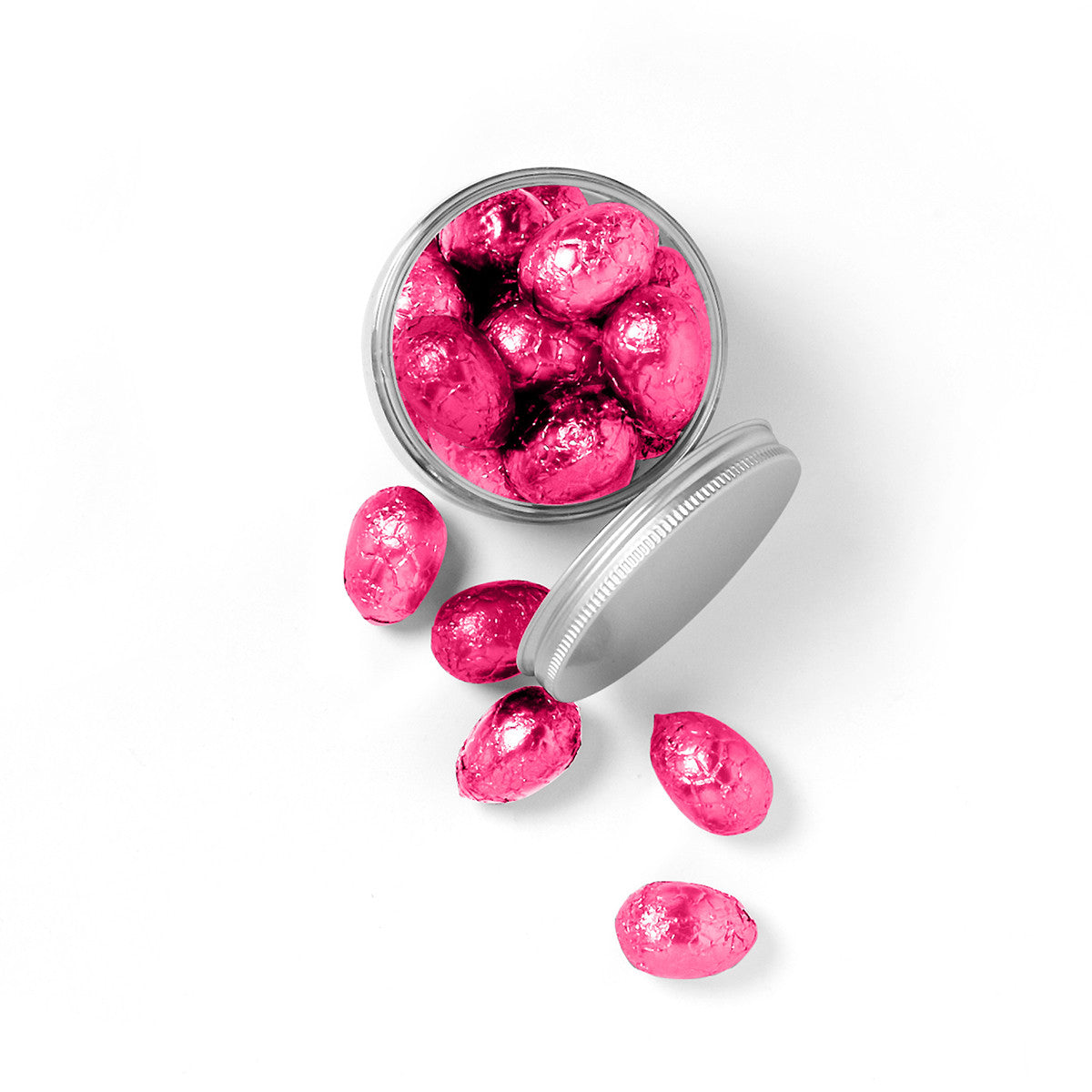 Easter chocolate, 1 jar of raspberry chocolate filled eggs. The perfect chocolates for an incredible Easter hunt.