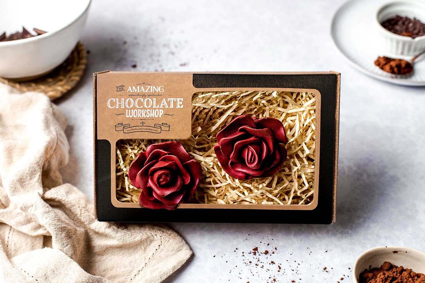 Two Red Roses Gift Box