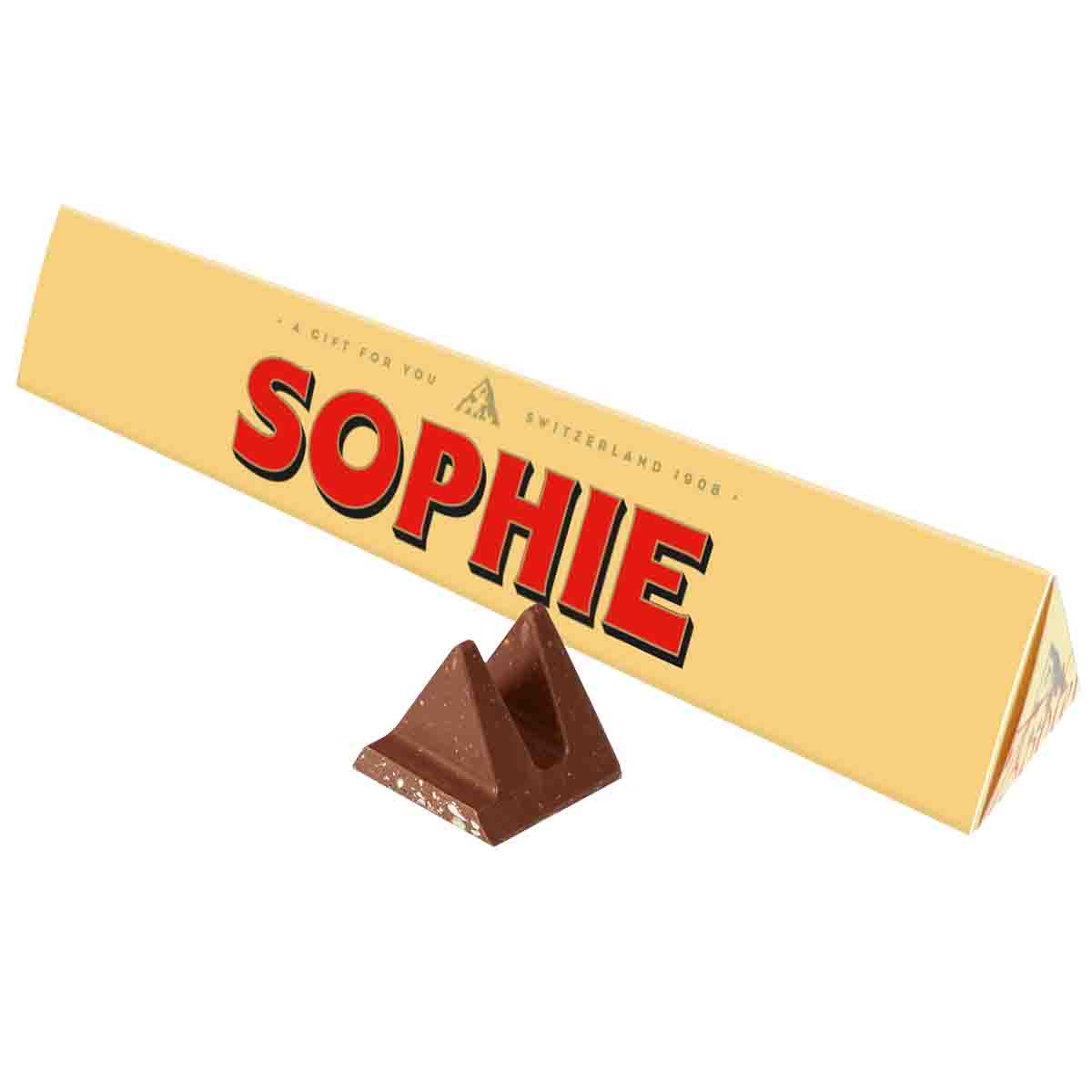 Toblerone Sophie Chocolate Bar with Sleeve - Chocolate Gifts Heaven