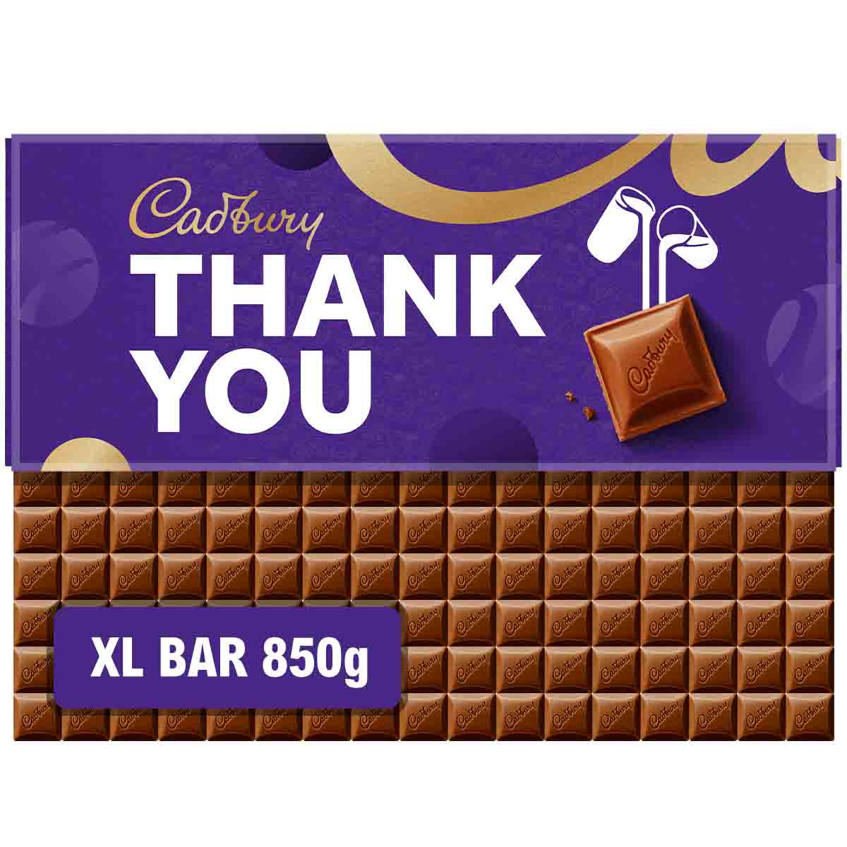 Cadbury Dairy Milk Thank You XL Chocolate Bar 850g