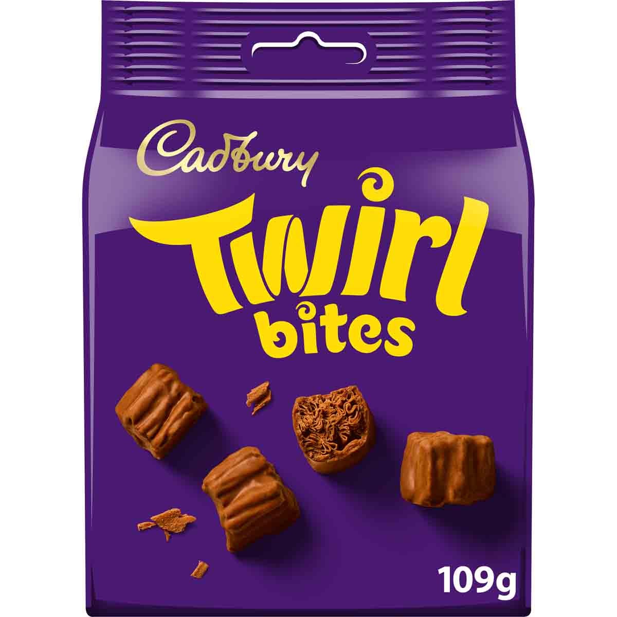 Cadbury Twirl Bites Chocolate Bag 109g - Chocolate Gifts Heaven