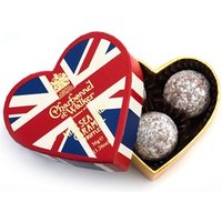 Charbonnel et Walker Union Jack heart, Chocolate truffles - Chocolate Gifts Heaven