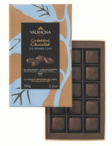 Valrhona Grand Crus Dark Chocolate Ganache Gift Box - Chocolate Gifts Heaven