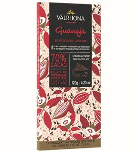 Valrhona Guanaja Cocoa Nibs 70% Dark Chocolate Bar - Chocolate Gifts Heaven