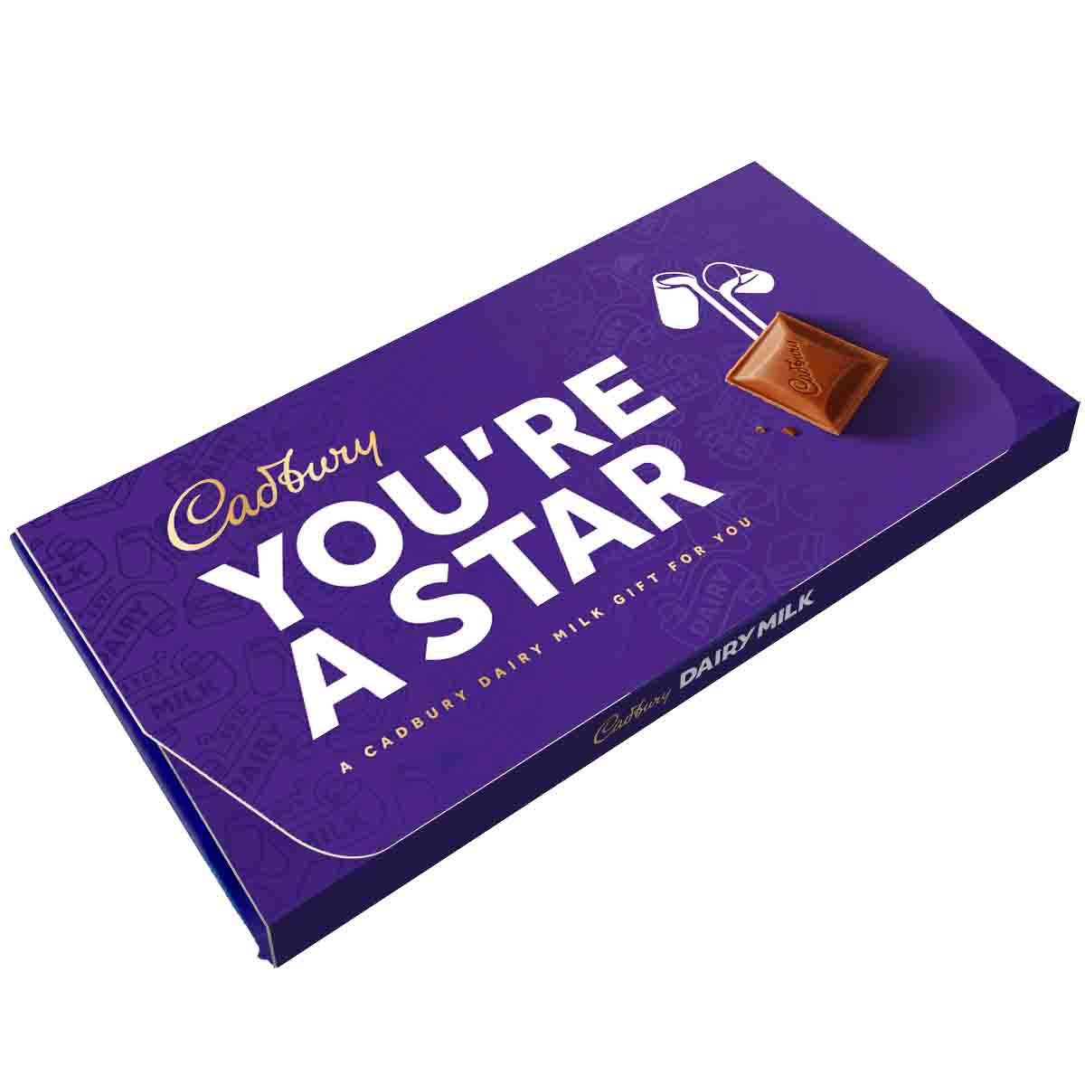 Cadbury Dairy Milk You're A Star Chocolate Bar With Gift Envelope 110g