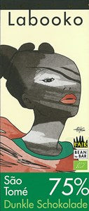 Zotter, Labooko Sao Tome, 75% dark chocolate bar - Chocolate Gifts Heaven