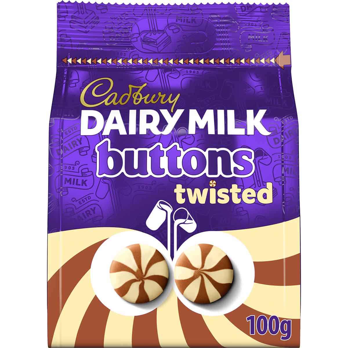 Cadbury Twisted Buttons Bag 100g