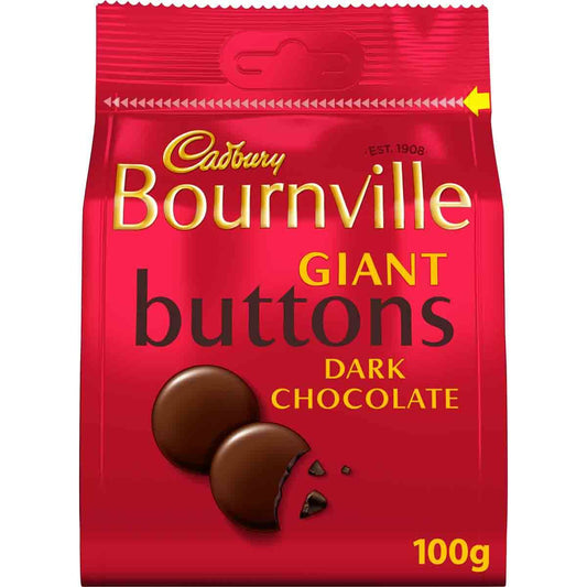 Cadbury Bournville Giant Dark Chocolate Buttons 100g