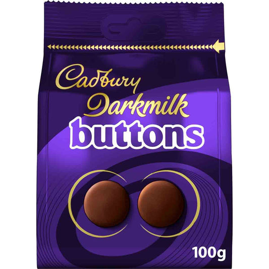 Cadbury Darkmilk Chocolate Buttons Bag 100g